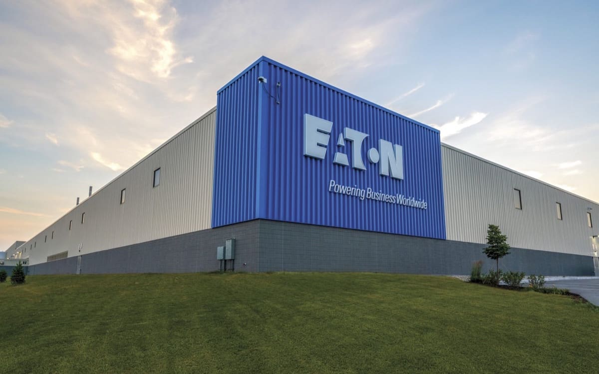 Eaton üretim tesisinin dış cephesi